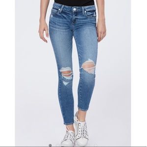 Paige Jeans Verdugo Ankle Skinny Distressed Jeans